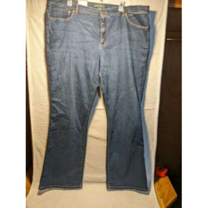 LRL Lauren Jeans Co Women's Size 22wx32 Classic Bootcut Jeans Dark Wash Denim